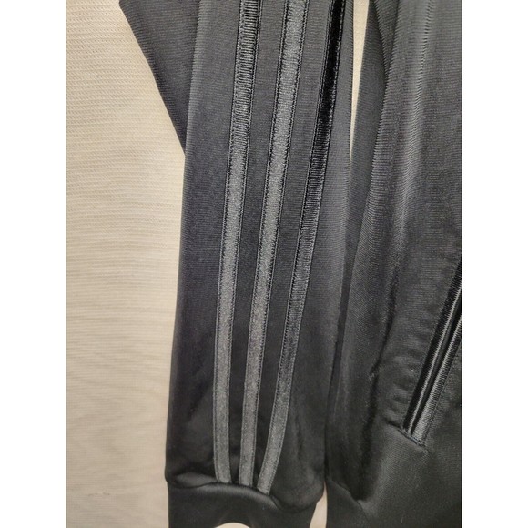 Adidas Men's SZ XL Track Jacket 3 Stripes Full Zip Long Sleeve Sportswear Black - Picture 7 of 10